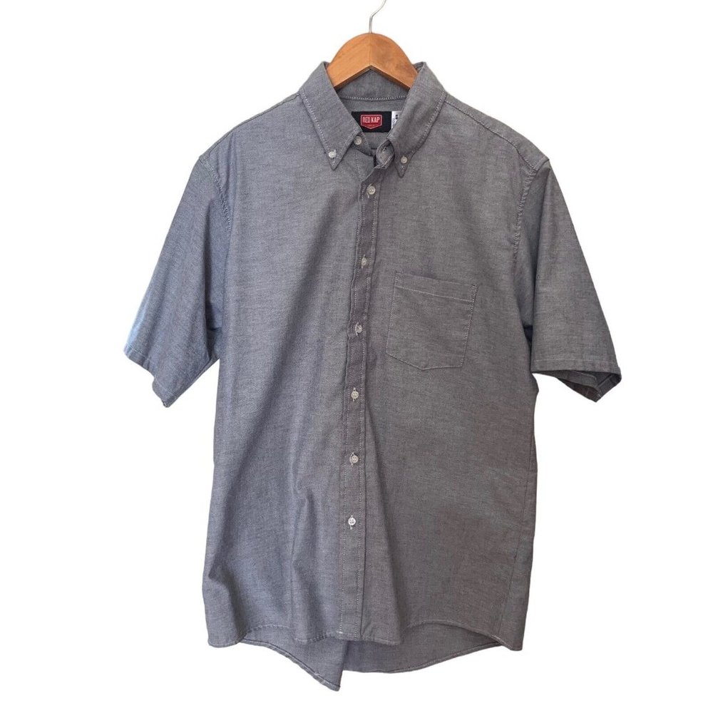 Red Kap Work Shirt Blue 1 Pocket Men's Industrial Uniform 165-SS